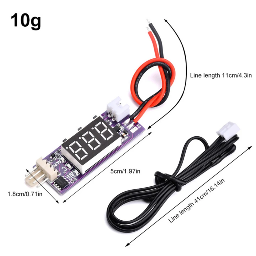 DC12V 4 Wire PWM Fan Temperature Control Governor Digital Display Temperature Speed Supports Internal Cooling Fan Control Switch