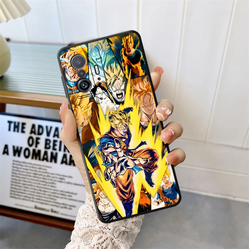 Dragon Ball Goku Art Black Soft Phone Cover Case for Xiaomi Mi 10T 11T 12T Pro 12X 13 14 15 Pro 11 12 13 Lite