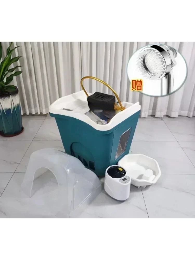 Mobile Shampoo Basin Beauty Salon Ear Cleaning Hair Care Center Health Water Circulation Head Treatment Fumigation Spa Machine