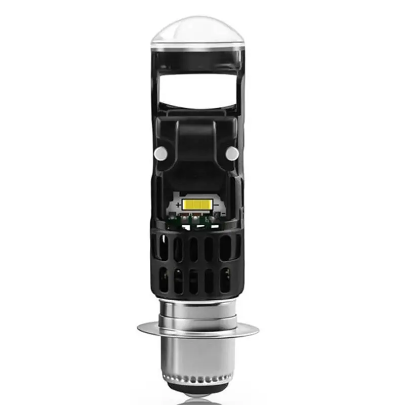 HOT-P15D H6M 28W 2800LM 6500K High/Low LED Motorcycle Mini Projector Headlight Bulbs 9-60V