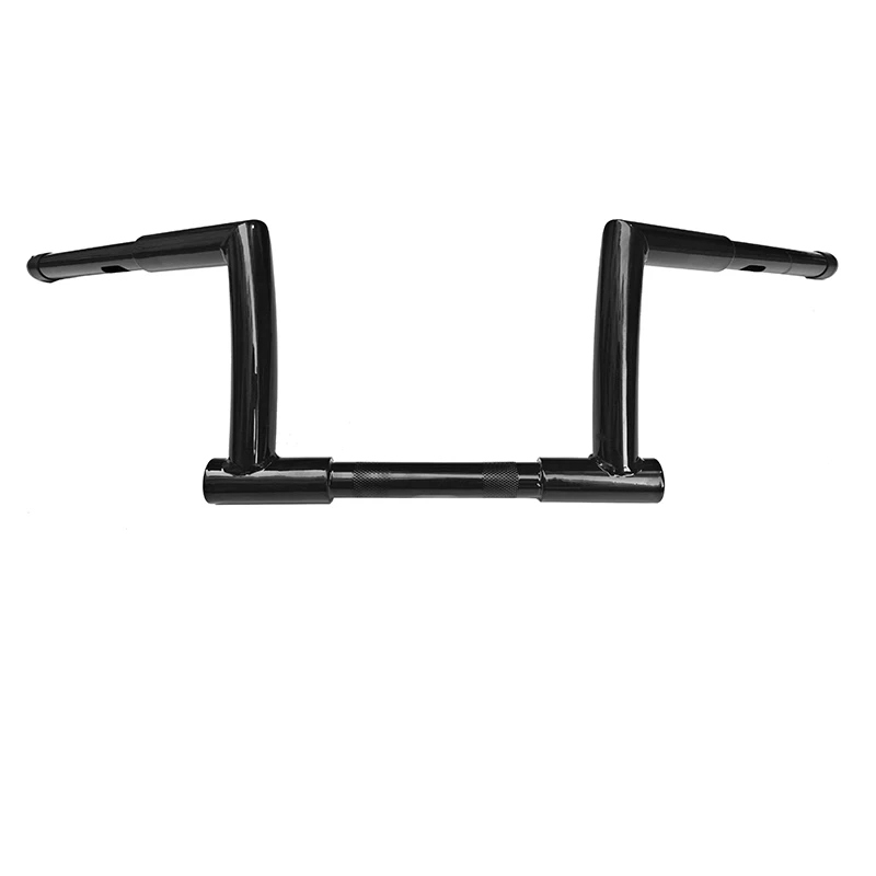 yuntanmt-guidon-ape-hanger-sculpte-noir-de-8-pouces-8-rise-pour-harley-softail-dyna-compatible-avec-barre-de-1-1-4-pouce