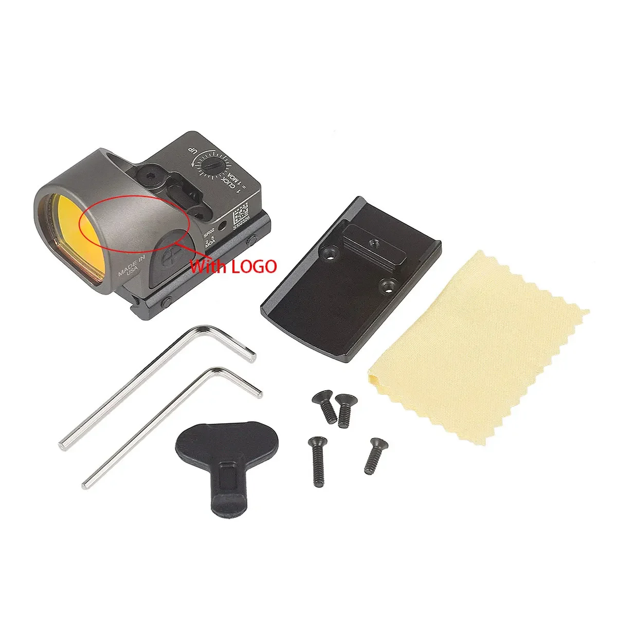 LAMBUL Taktische Mini RM SR MR Holographische Red Dot Zielfernrohr Kollimator Airsoft Pistole Gewehr Reflex Sehenswürdigkeiten Für 20mm Schiene 8