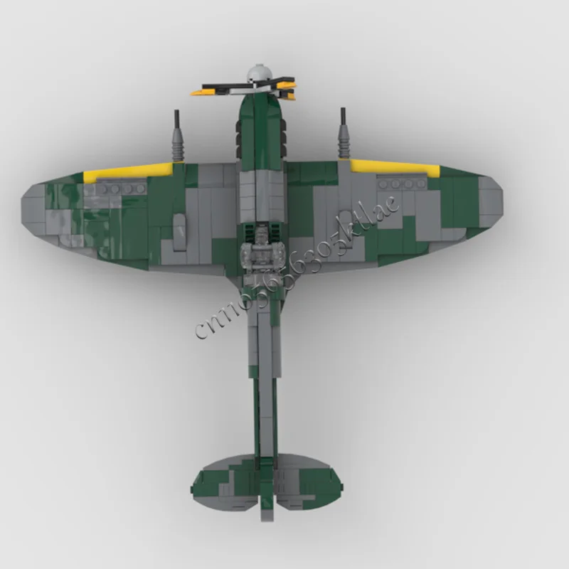 1013 peças mk1a spitfire lutador modelo de aeronave moc blocos de construção tijolos montagem criativa brinquedos para crianças presentes natal