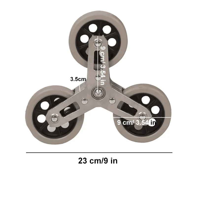 Imagem -06 - Roda Triangular Borracha para Escalada Carrinho de Compras Carrinho de Bagagem Pcs