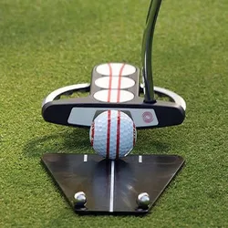 Golf Putter Trainer Golf Putting Tutor Practice Ball Driving Range Tee Putting Assistant Indoor Simulation Swing Teaching Device