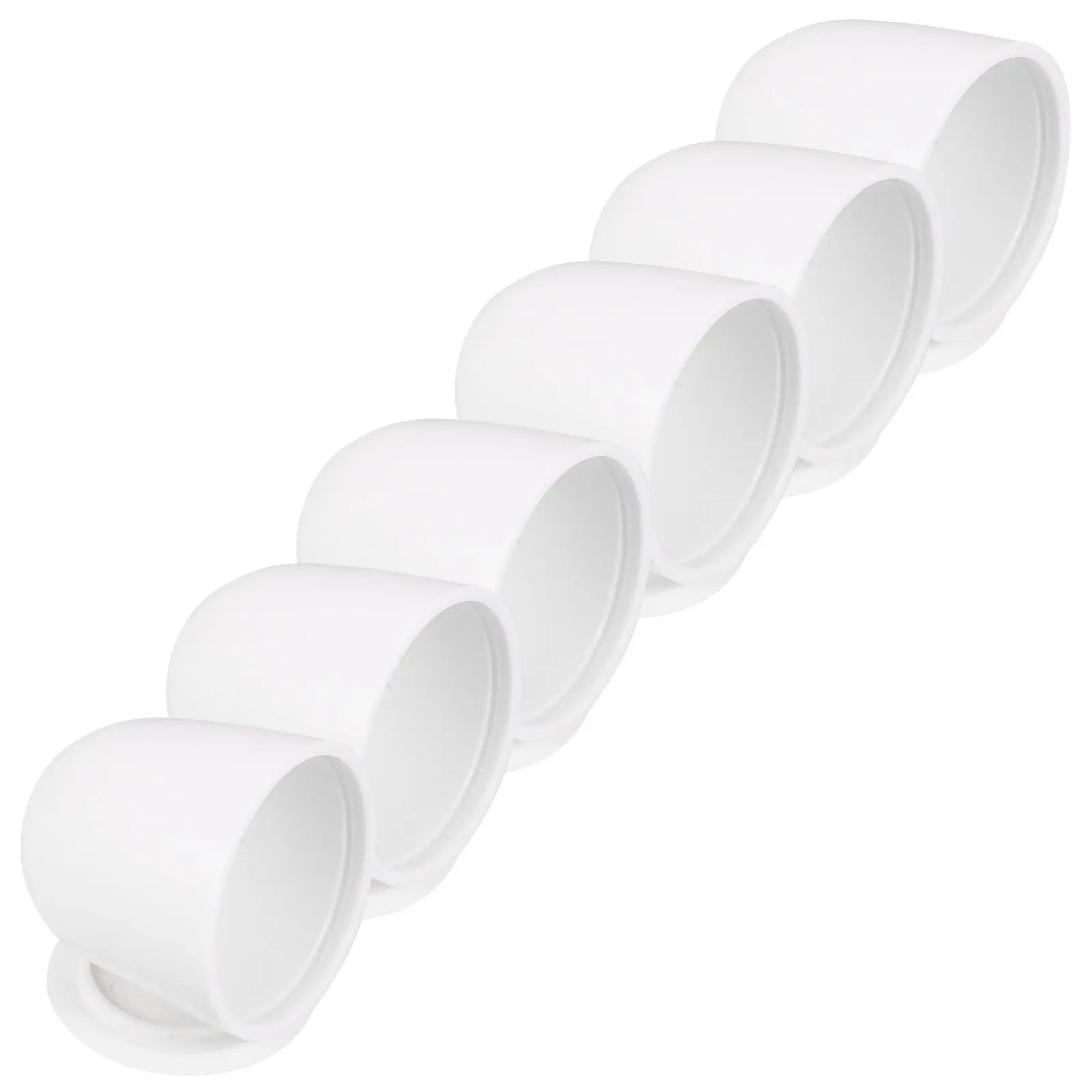 6Pcs Plastic Toilet Bolt Covers Decorative Toilet Screw Cap Cover White Universal Caps Trim Easy Install Bathroom