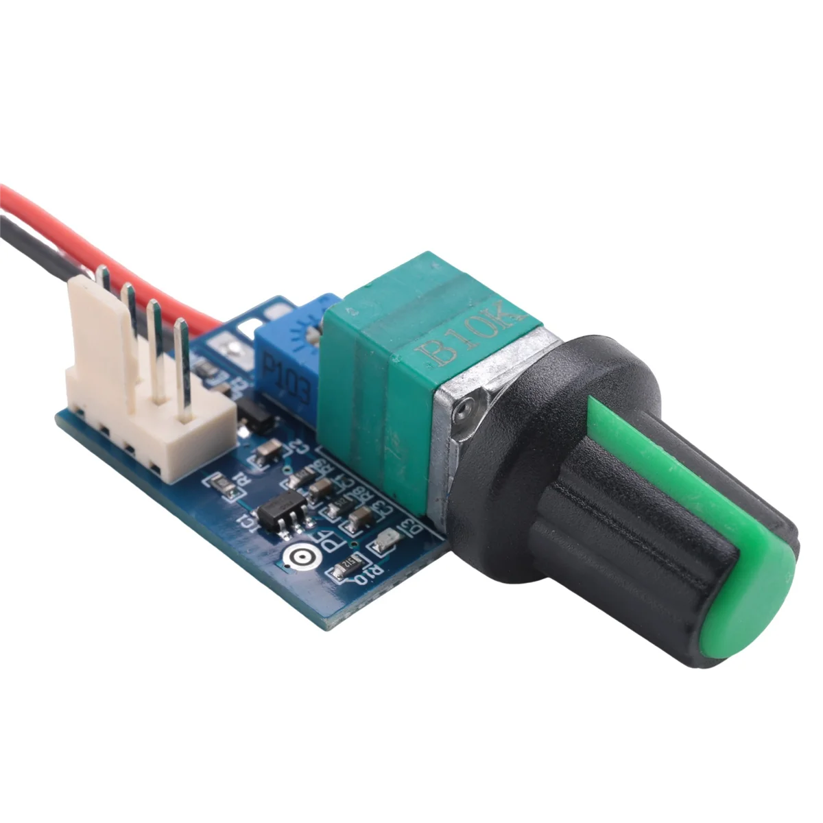 Controlador de velocidad del ventilador DC 12V ajustable 0%-100% PWM con interruptor de perilla regulador de velocidad del ventilador de 4 cables reducción de ruido