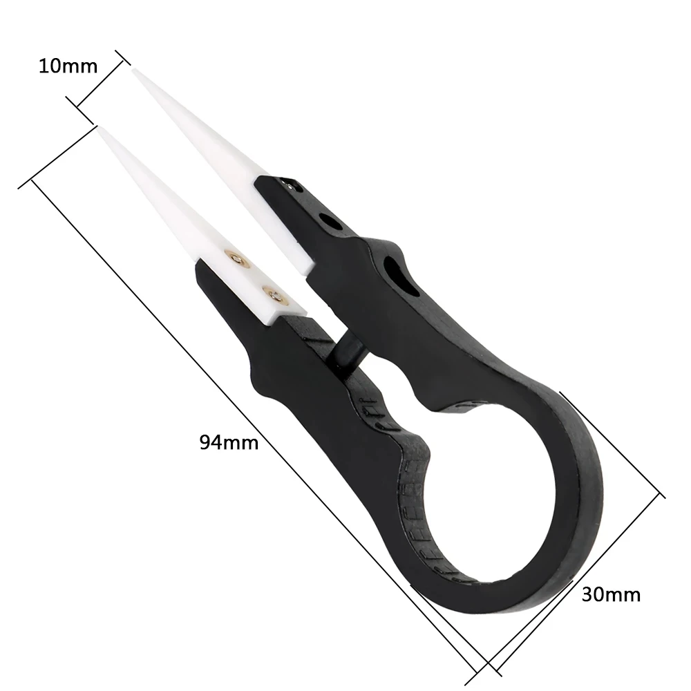 Ceramic Tweezers With Insulation Head, Heat Resistant Up To 1600°C For SMD Soldering And Precision Electronics, Anti-Static Forc