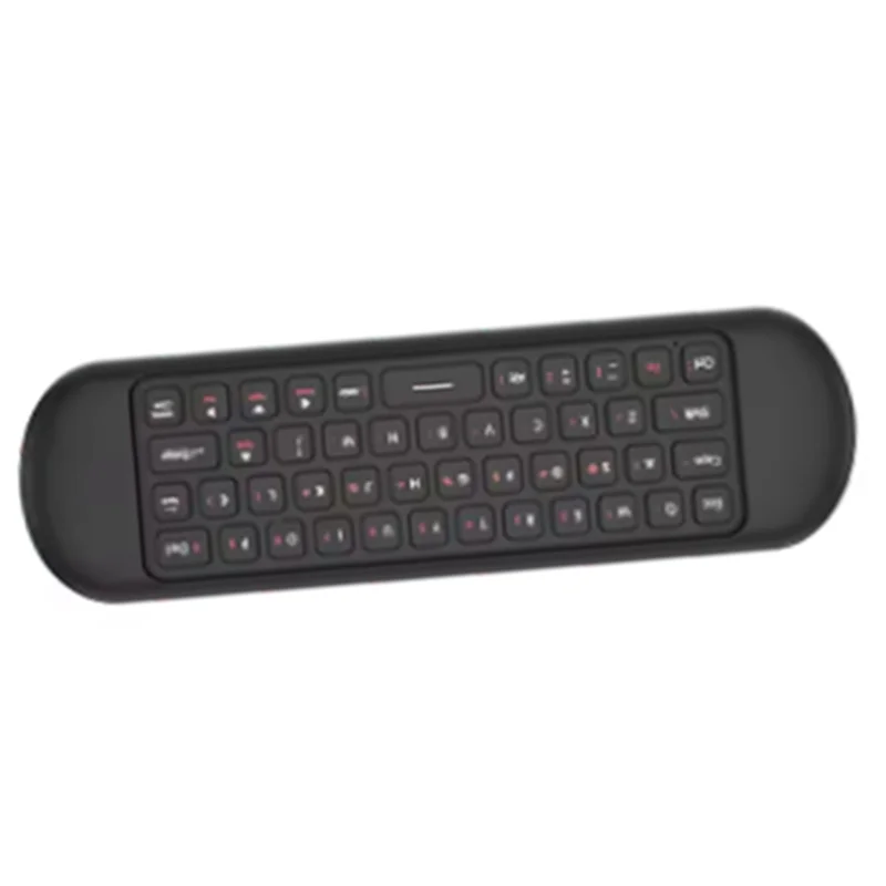 JABS-Air Mouse التحكم عن بعد جيروسكوب لاسلكي بإضاءة خلفية لوحة مفاتيح صغيرة وضع مزدوج BT5.2 7 ألوان خلفية