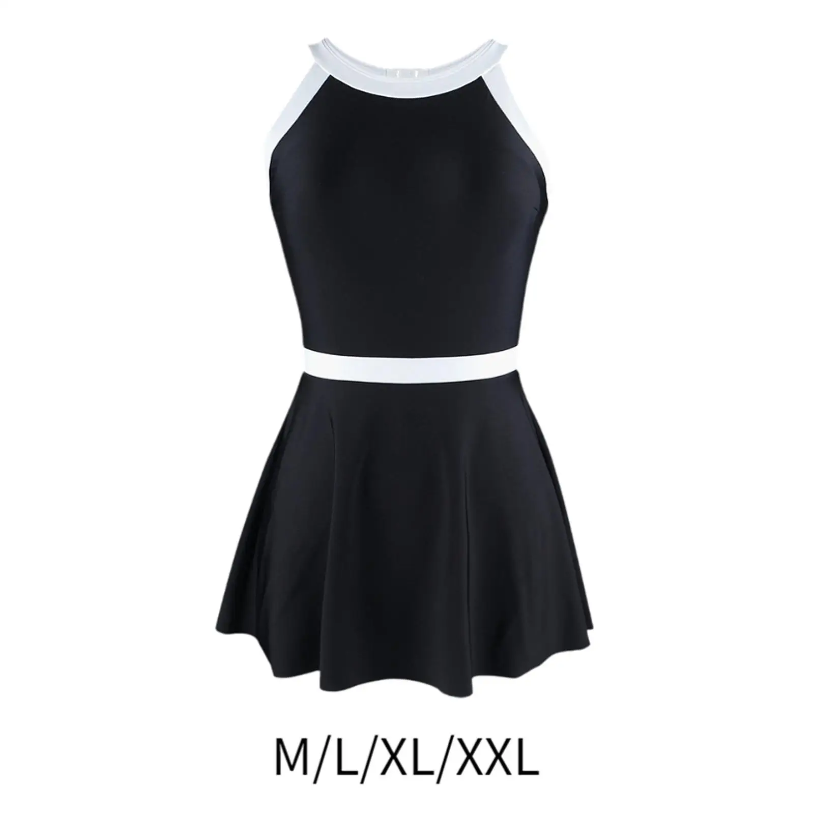 Women Swimwear Backless Design Trendy with Chest Pads Swimming Costume Swim Dress for Summer Beach Vacation Swim Pool Club Party