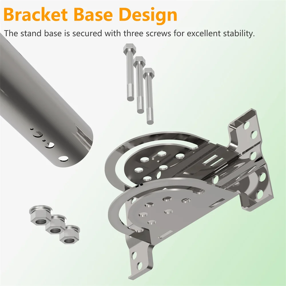 For Starlink V3 Wall Mounted Heavy-duty Pivot Roof Antenna Bracket,Compatible With Starlink install kit & Gen V3 Dish Antenna