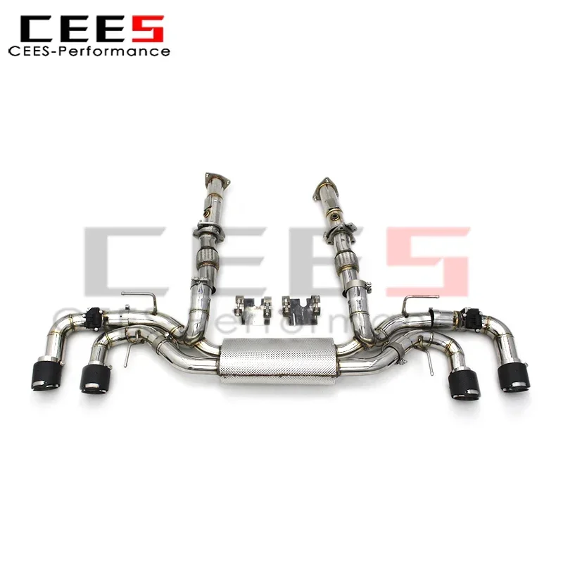 cees Catback Exhaust Valve 3 Inch Pipe for Chevrolet CORVETTE C8 2019-2022 Stainless Steel Exhaust Muffler Downpipes System