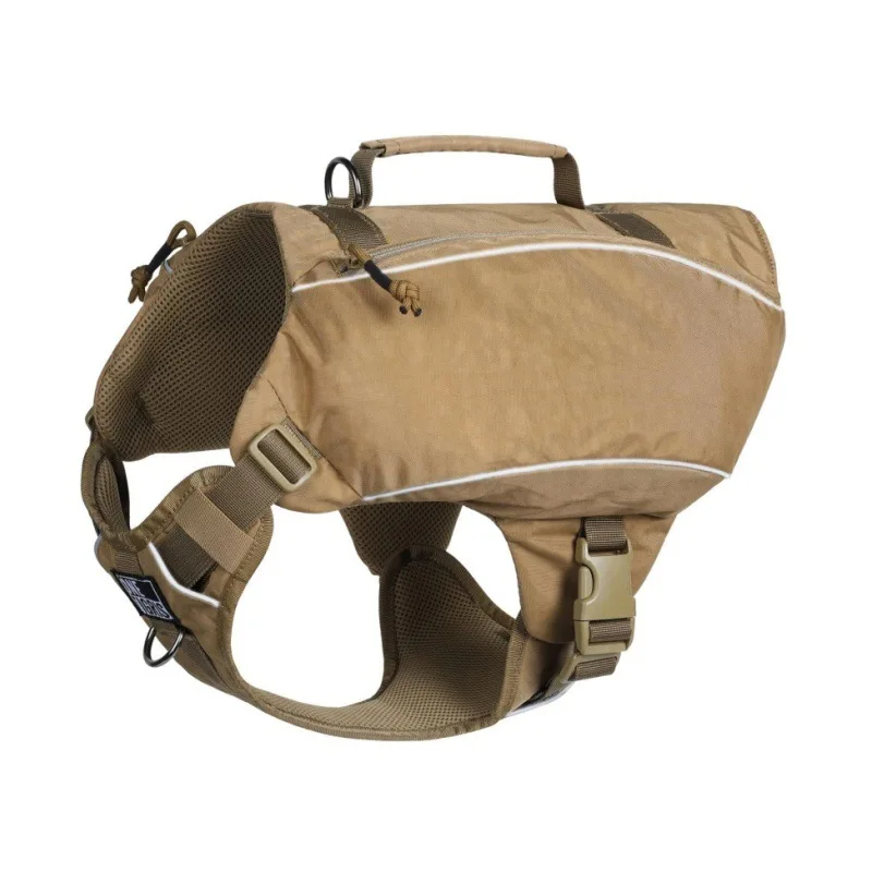 

Dog Saddle Bag with Handle Pocket and Non-Pull D-Ring Lightweight Hiking Gear Fits