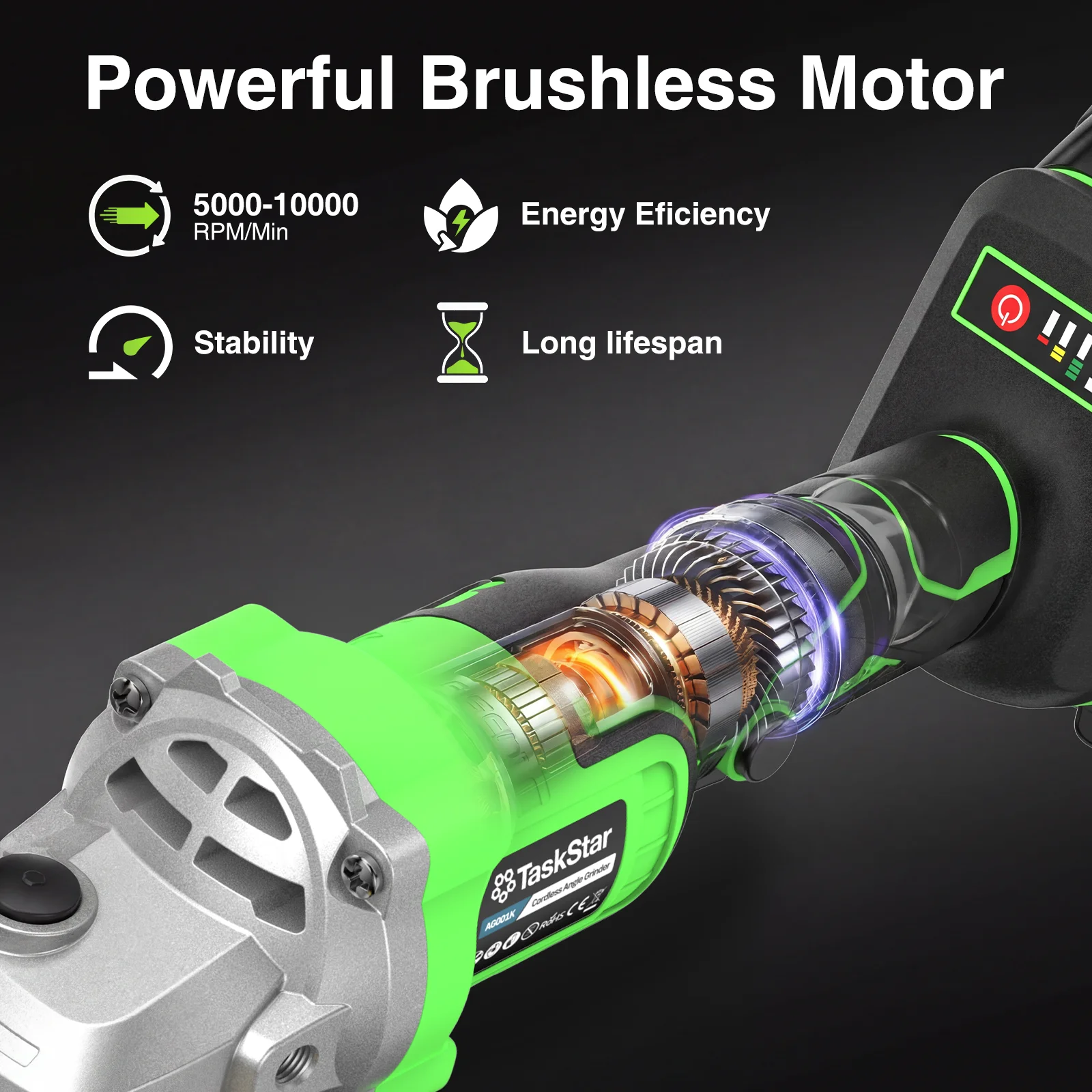TaskStar 10000 RPM Angle Grind - Power Tools List 评论和价格