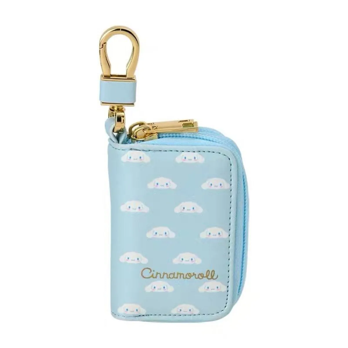 Anime Cartoon Sanrio HelloKity Kuromi 2 In 1 Large Capacity Key Storage Bag Mini Zipper Key Protective Cover Portable Key Case