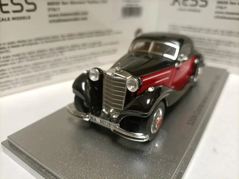 Kess 1:43 320N W142 1938 Combination Coupe Vintage Car Simulation Limited Edition Resin Metal Static Car Model Toy Gift