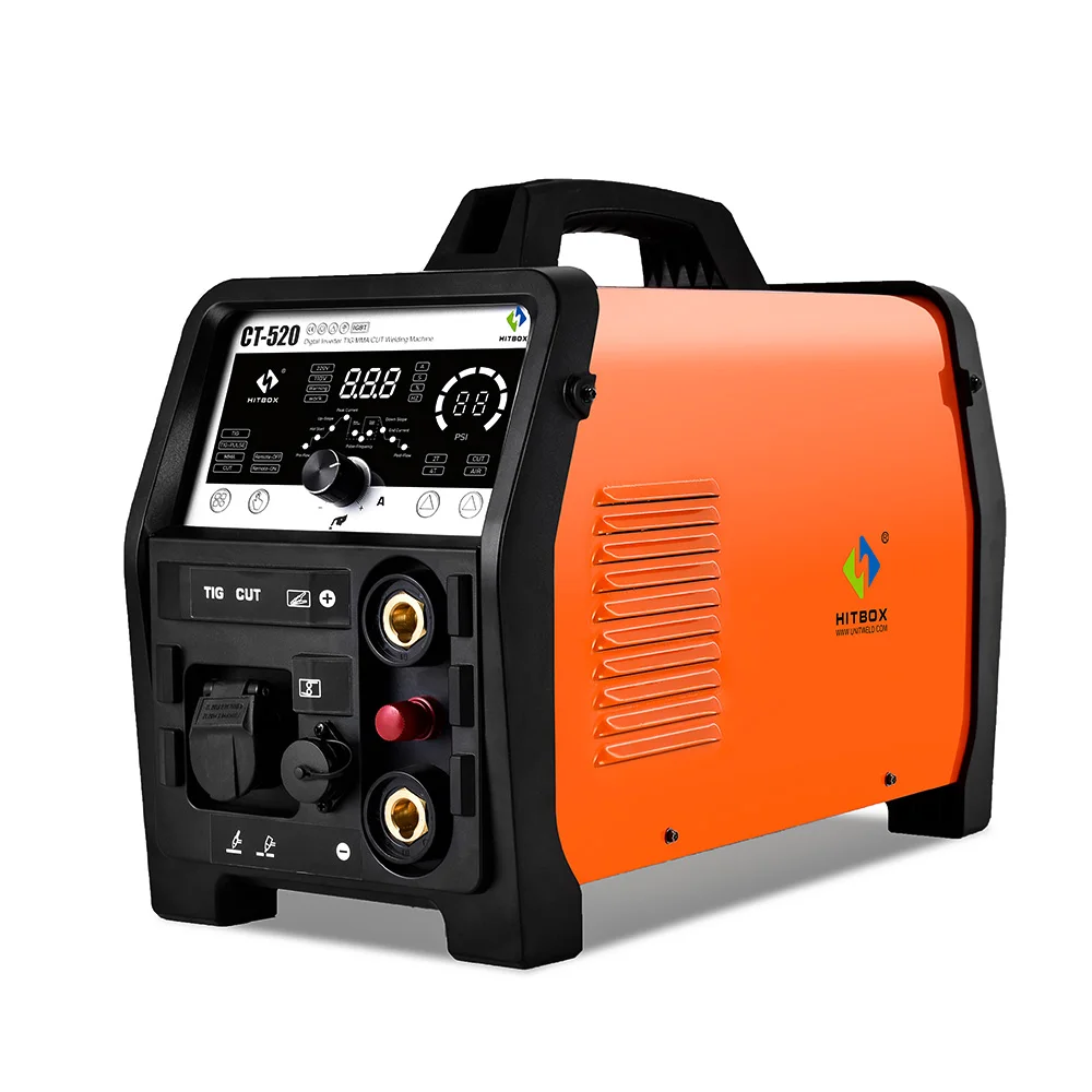 تصميم جديد HITBOX 4 In1 قاطع البلازما TIG TIG Pulse/MMA CT520 آلة لحام 5 في 1 Ac/dc Tig Hf #1