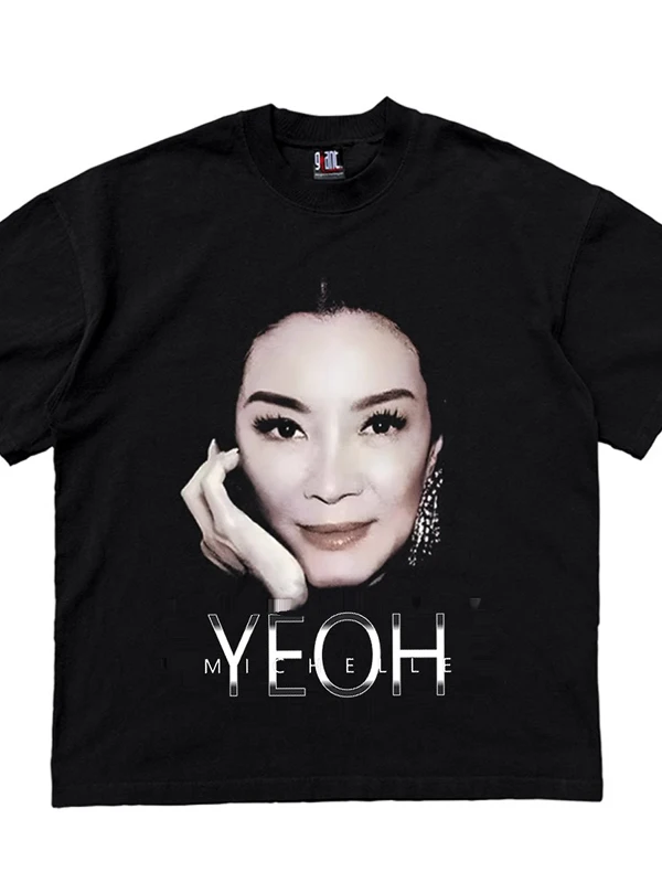 Duży Rozmiar 300 Pou 2025 Nowy Paryż Portret ort Sve T-shirt Czysta Bawełna Modny Waed f Sve Damski Top