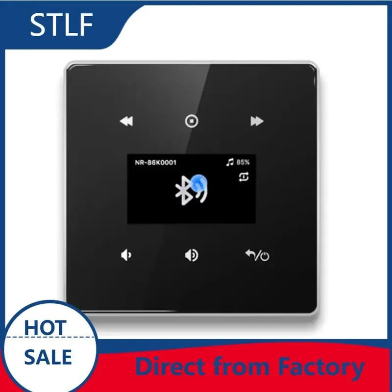 STLF Wall Audio Amplifiers 25W Stereo for Bluetooth FM Micro SD in Wall Music Amplifier with IR Remote Controller