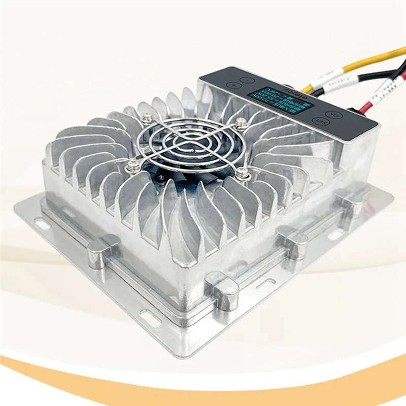 Controlador Solar MPPT con pantalla LCD, módulo reductor fotovoltaico eficiente ajustable de voltaje de 20-85V, requiere