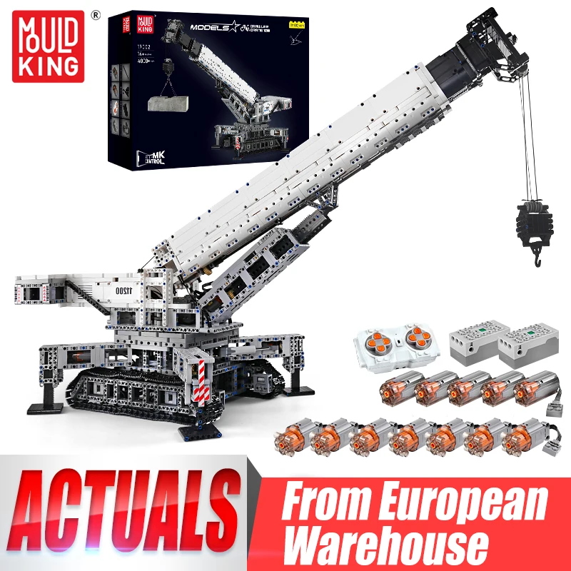 Mould King 17002 Technisches Auto-Spielzeug Das MOC-10123 RC Motorisierte Kran-LKW-Modell Liebherr LTR 11200 Bausteine Kindergeschenke