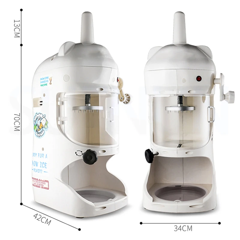 Machine à crème glacée commerciale, magasin de thé au lait, glace pilée sur neige, épaisseur réglable, automatique
