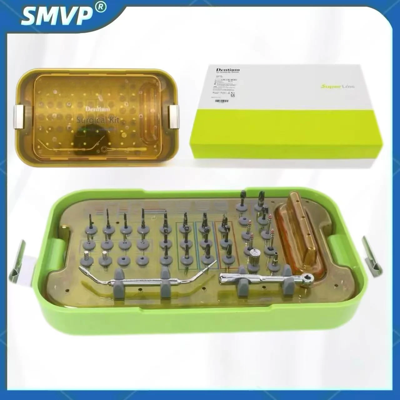 

100% Original Dentium Implant Surgical Kit Dental SuperLine Implantium Surgery Instrument Set Dental Tools