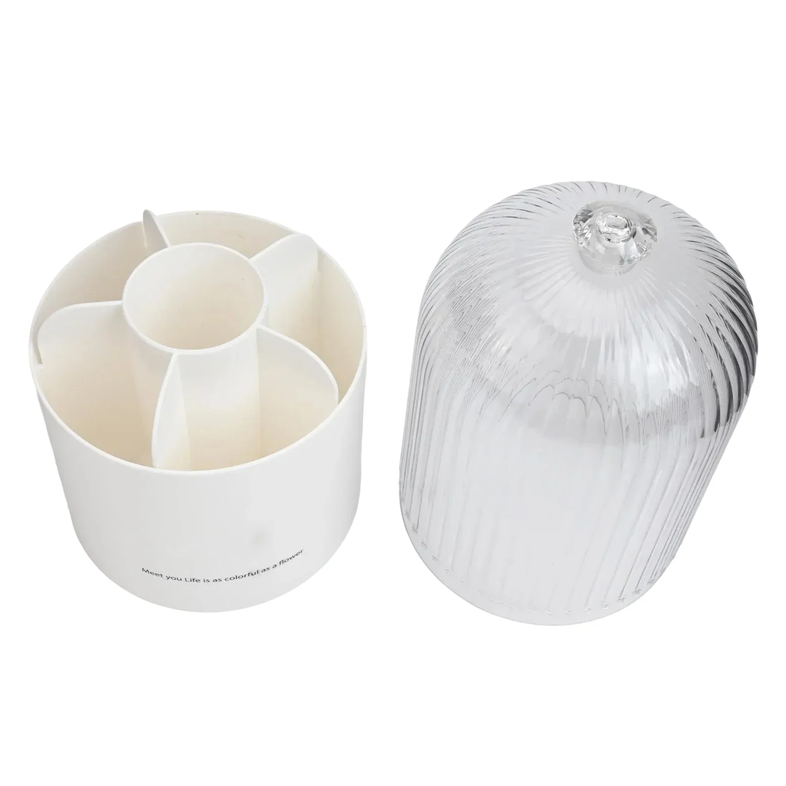 

11*11*23cm Cosmetic Organizer Innovative Rotating Feature Versatile Storage Solution Desk Organization Beauty Routine