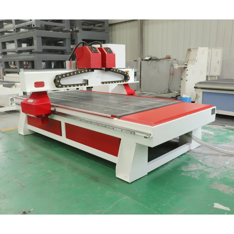 1300x2500mm Dual Head CNC Router Double Head Cutting Machine High Production Efficiency for Acrylic Plastic Woodworking