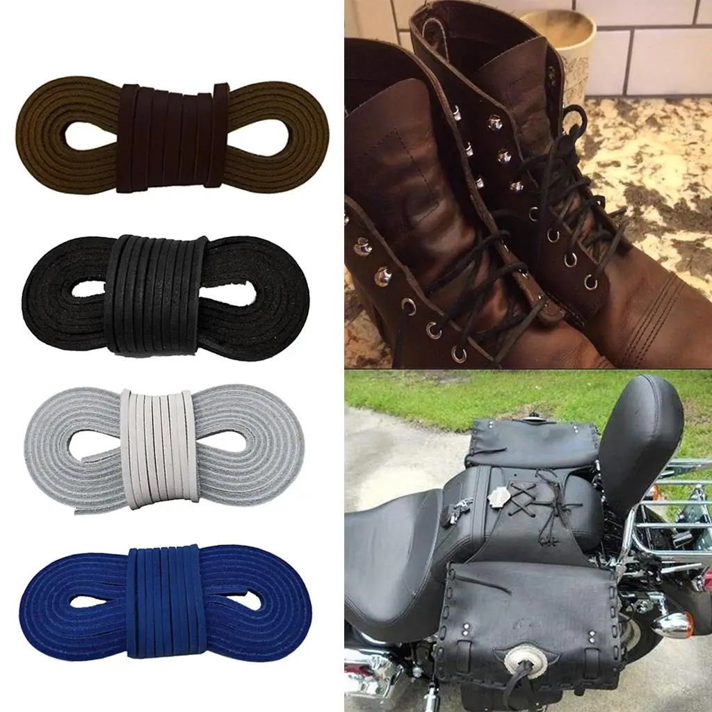 Square Dress Shoelaces Leather Shoes Strings Boot Sport Shoe Laces 2''
