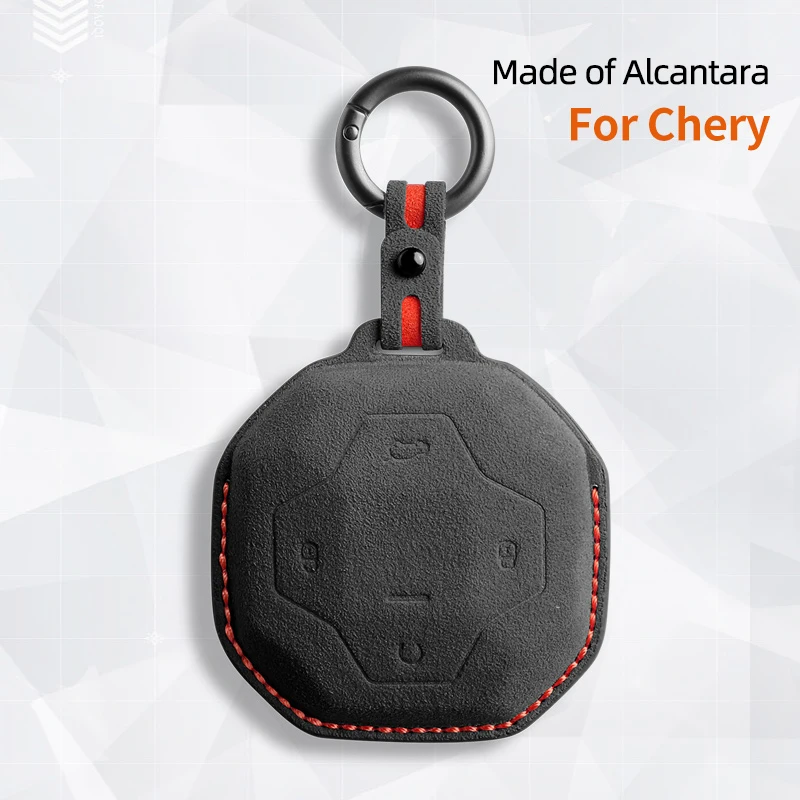 Car key protection shell suede For For Chery Jetour Traveler 2023 2024  auto key case cover accessories