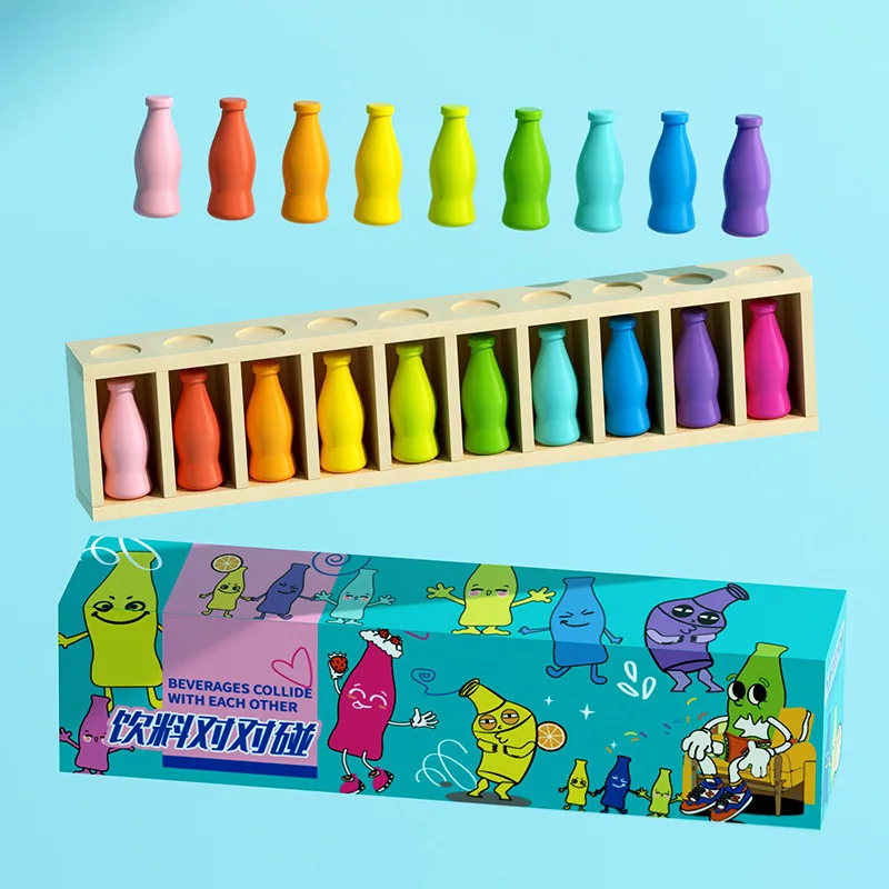 Montessori Color Sorting Toys Color Matching Sensory Game Wooden Early Education Learning Toys For Toddler 3+ kindergarten