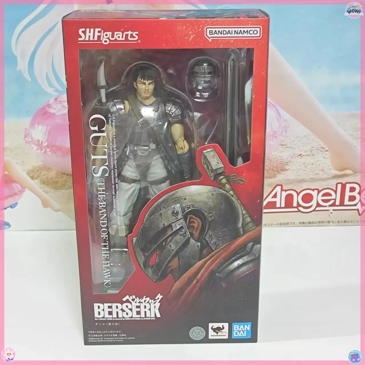 Figura de anime original Bandai Berserk Guts S.H. Figura de acción de Figuarts, juguetes de PVC, modelo de muñeca, figura de acción de 16CM