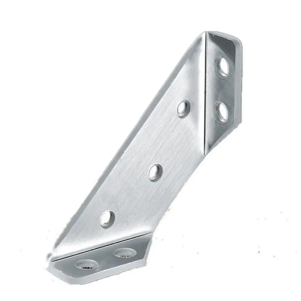 10PCS Trapeziform Angle Brackets Stainless Steel Angle Corner Braces Furniture Edge Triangle Metal Shelf Support Joint Fastener