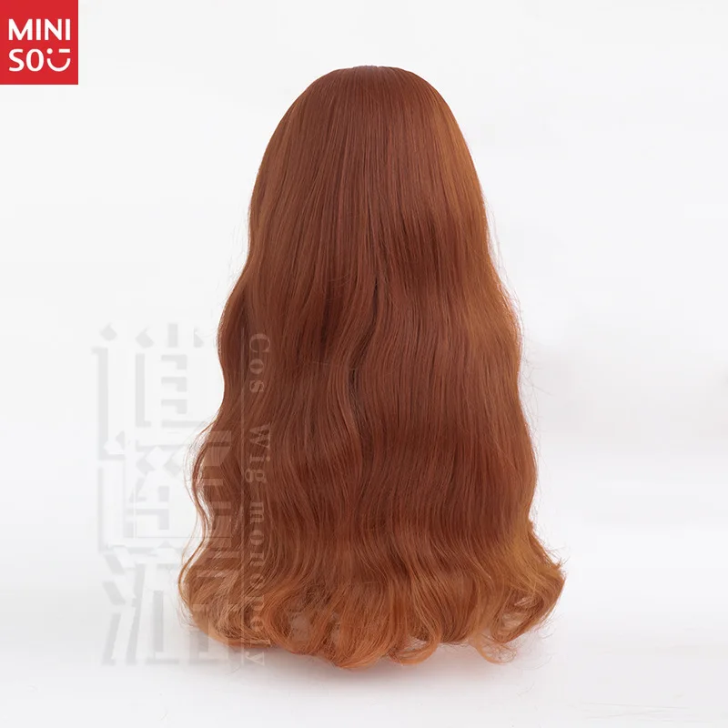 Miniso الشخصية الخامسة فتاة صغيرة Eurydice كوس شعر مستعار محاكاة فروة الرأس البشرية التغيير التدريجي شعر مستعار مجعد