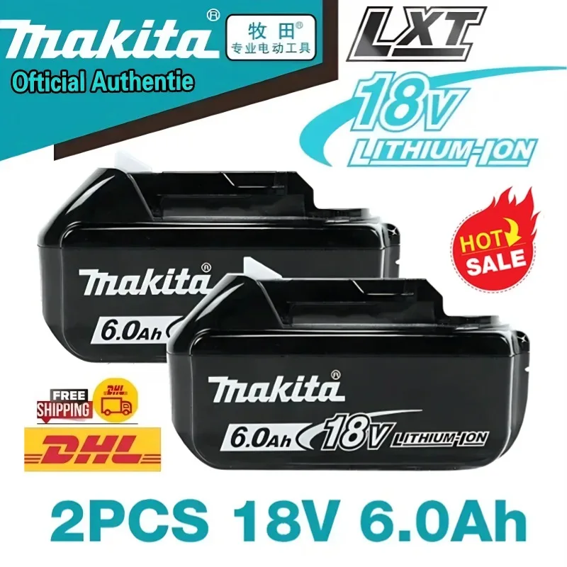 18V 6.0Ah 100% original Makita Rechargeable Battery ,For Makita BL1830 BL1830B BL1840 BL1840B BL1850 BL1850B Power Tools Battery