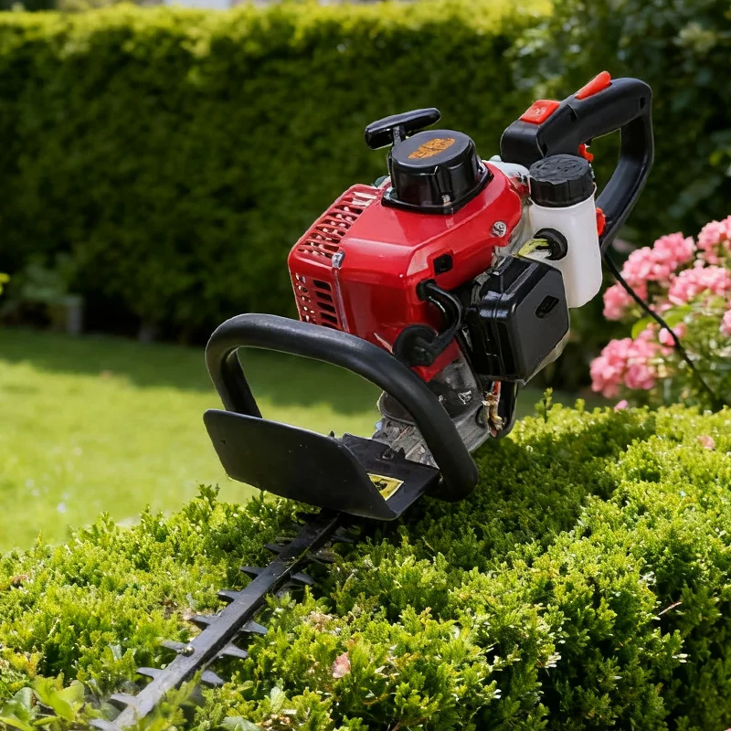 2 Stroke Hedge Trimmer Double Blade Garden Hedge Cutter Multifunction Outdoor Pruning Machine For Tea Tree And Shrub Trimming