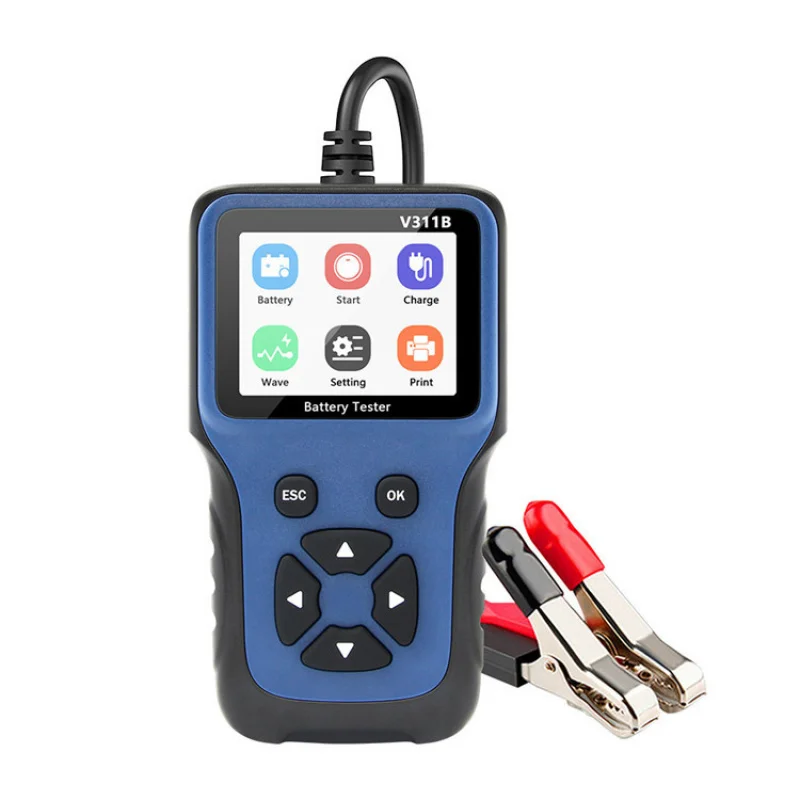 V311B 12V battery tester Car Battery Voltage Detector Color Screen 9 Languages