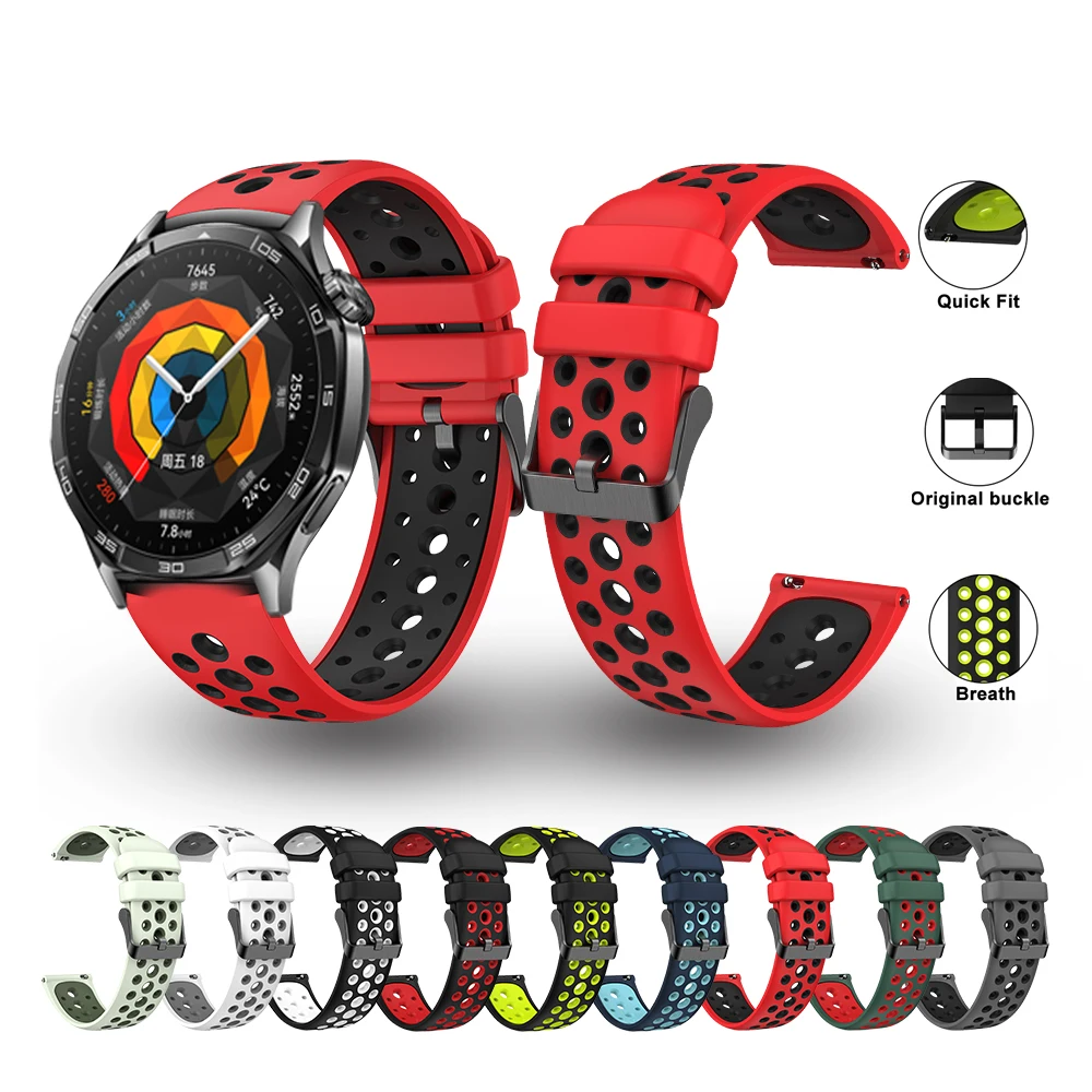 Ремешок Универсальный для часов Huawei GT5/4/3/2 46 мм, подходит для наручных часов Huawei Watch GT 5 46 мм, подходит для мужчин и женщин