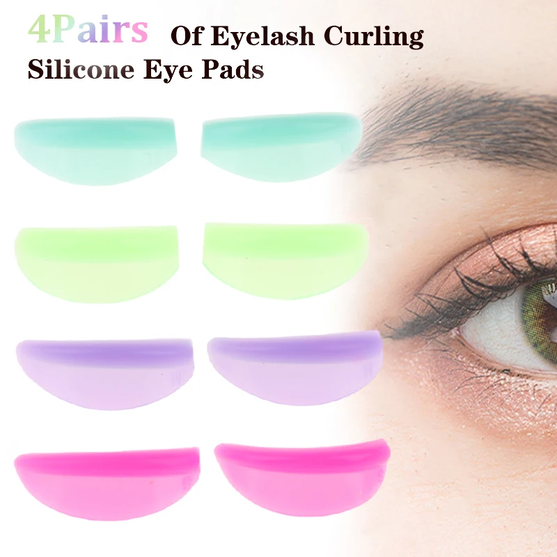 Silicone Eyelash Perm Pads, Lashes Rods, Shield Lifting, 3D Eyelash Curler, Aplicador de cílios, Maquiagem Tool Accessories, 4 Pairs