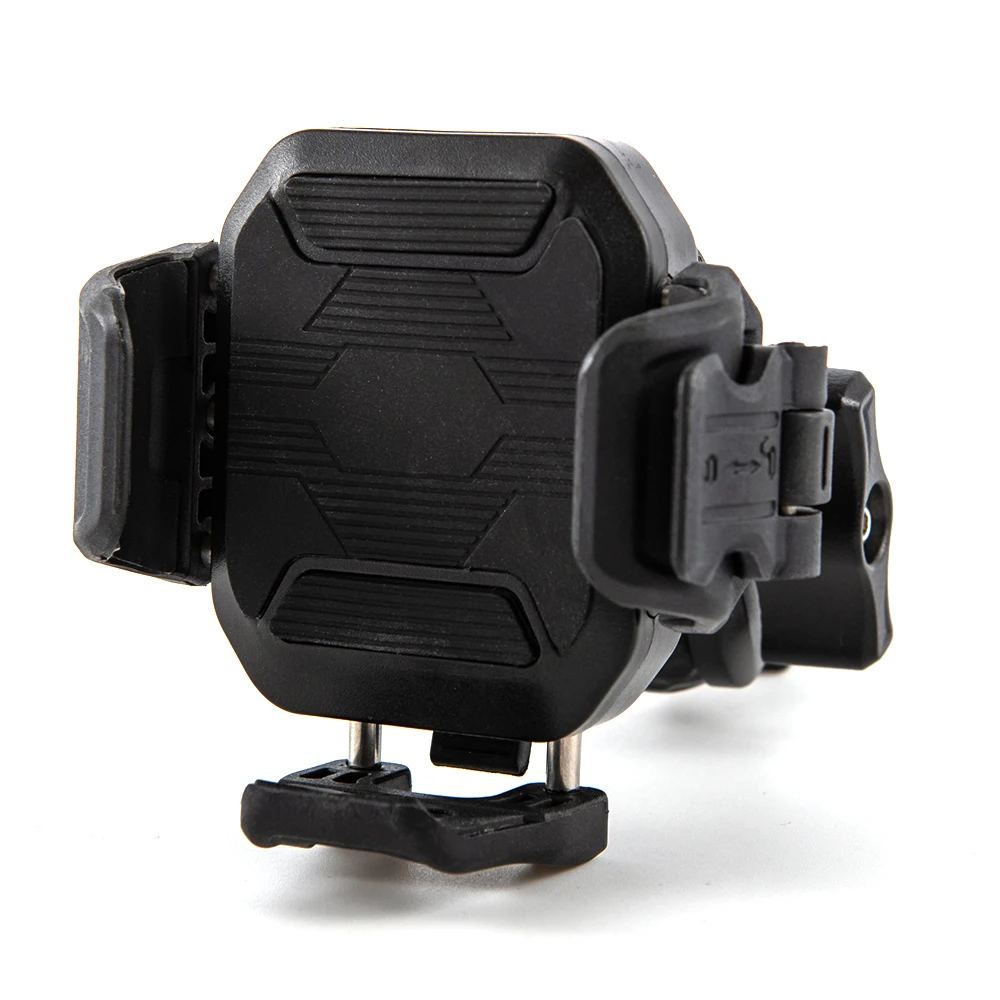 DUILU Motorcycle Bike Phone Holder w/ Shock Absorbe Handlebar Fork Stem Mount GPS Clip For Shockproof Mobile Phone Stand