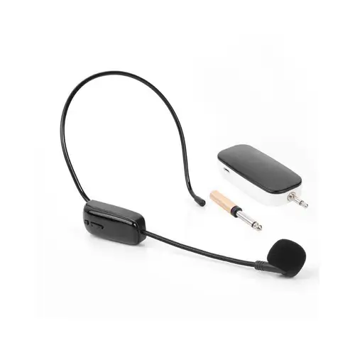 Imagen 2 del producto K31 UHF 2 en 1 micrófono inalámbrico de mano auriculares micrófono para la cabeza amplificador de volumen de alcance de 30M para enseñanza de voz
