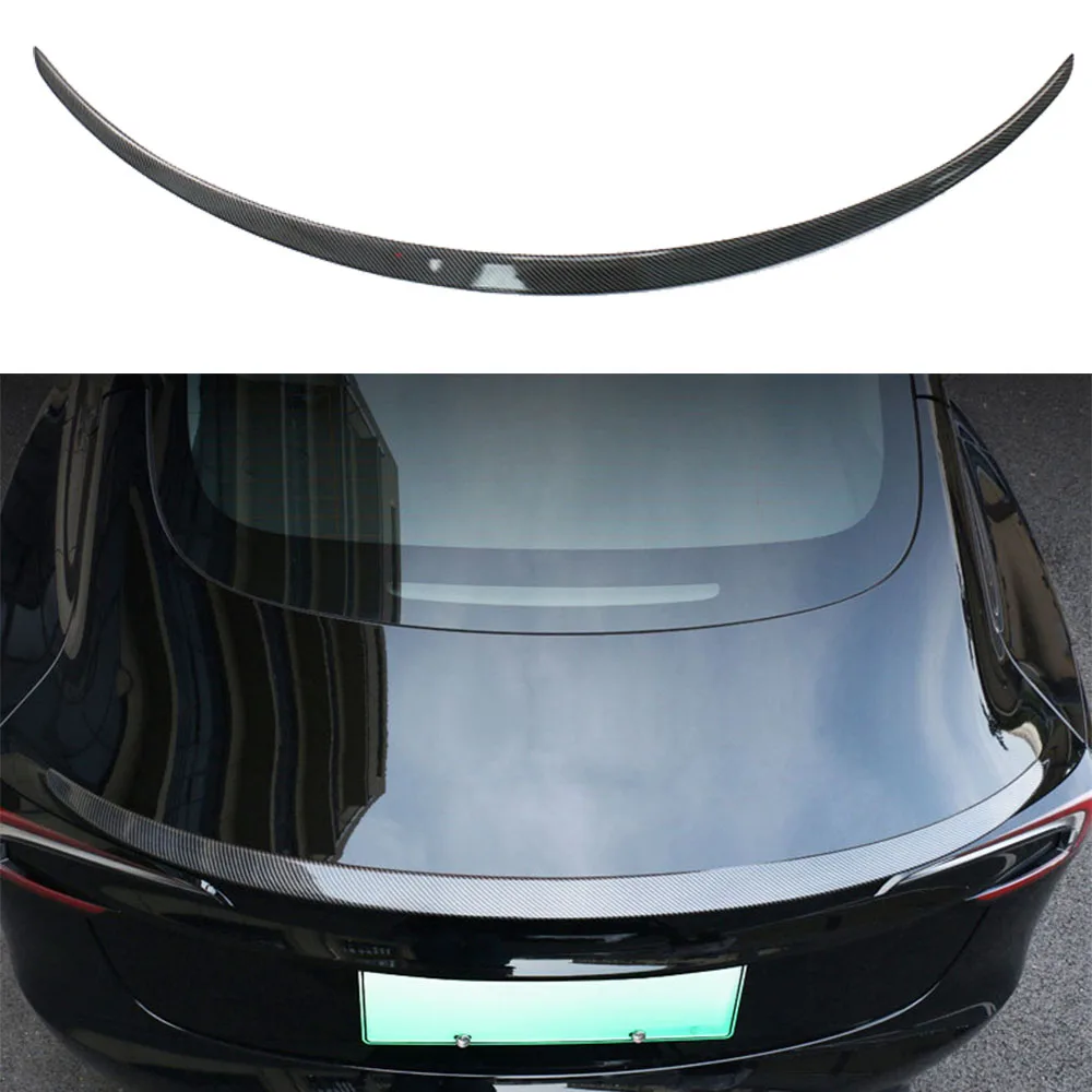 

For New Tesla Model 3 Highland 2024 Rear Trunk Wing Spoiler Deflector High Quality ABS Plastic Car Tuning Exterior Accessories