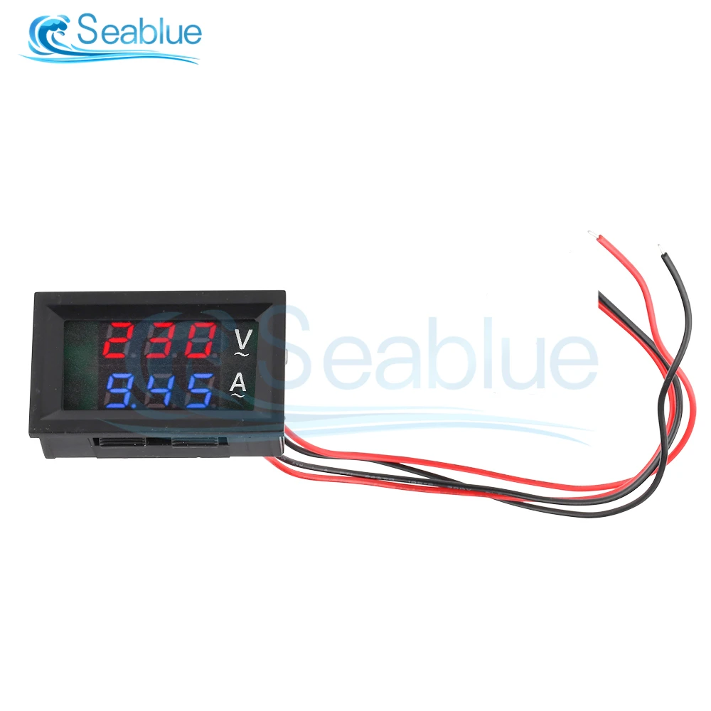 AC 50-500V Digital LCD Voltmeter Ammeter 10A 50A 100A 110V 220V Voltage Current Meter Tester Detector Current Transformer