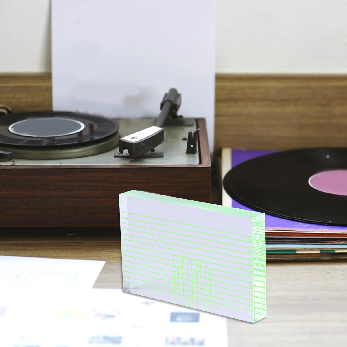 

1Pcs Vinyl Machine Adjustment Ruler Premium Material Player Balancing Azimuth Adjustment Phonograph Head Horizontal Tool