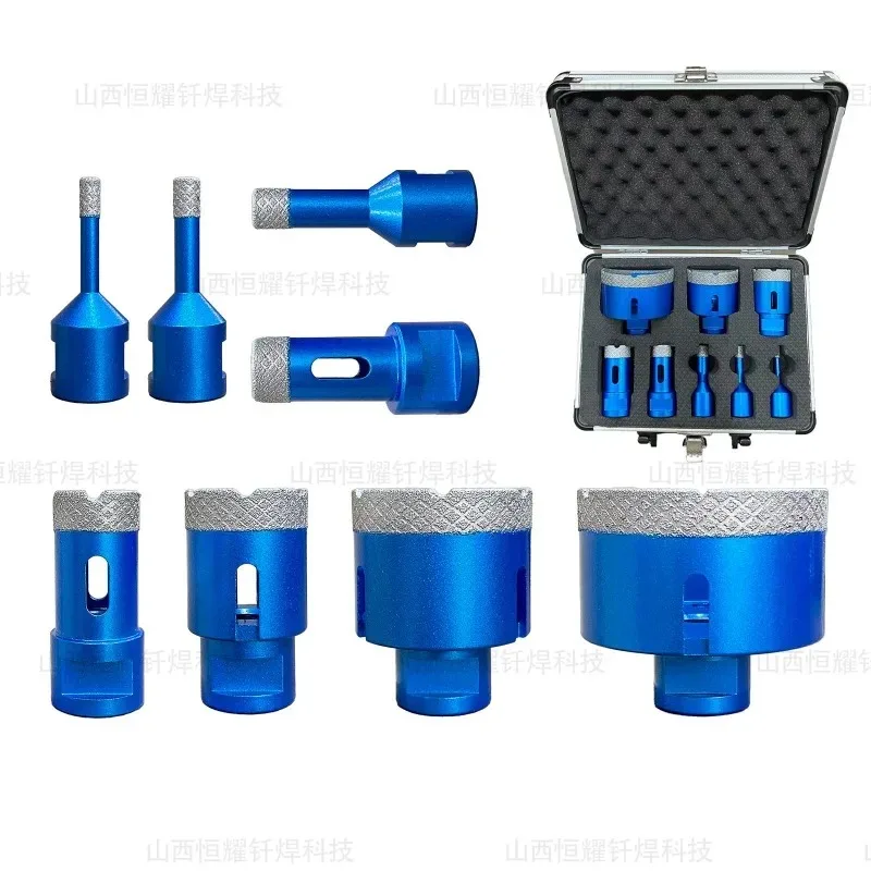 Diamond hole drill set for ceramic tiles, marble, and granite drilling