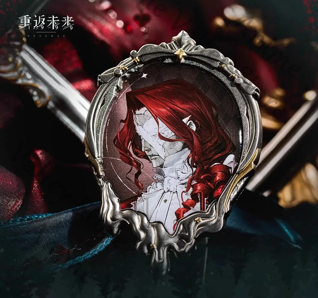 

Genuine Anime Reverse:1999 Aleph Windsong Cristallo Cosplay Portrait Standing Sign Pendant Cartoon Brooch Breastpin Adorn Gift