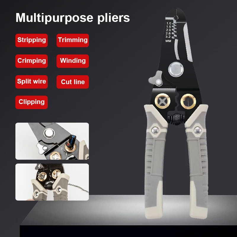 

Wire Stripprer Crimping pliers Plier Electrician Multitool Multifunctional Pliers Peel Electric Cables Hand Tools for Home