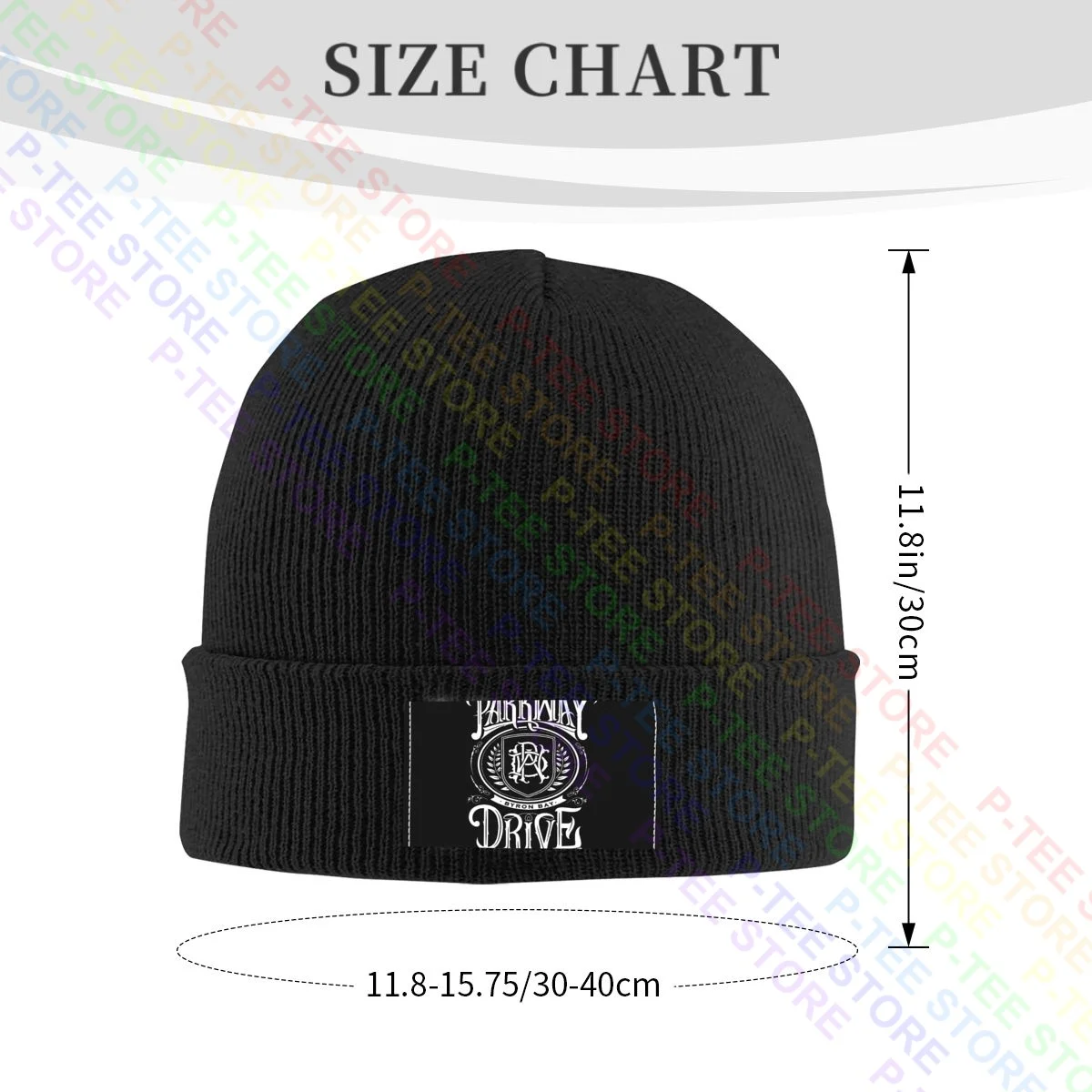 Parkway Drive Byron Bay Hard Core Knitted Beanie Hat Beanies Cap Vtg Splicing Comfortable