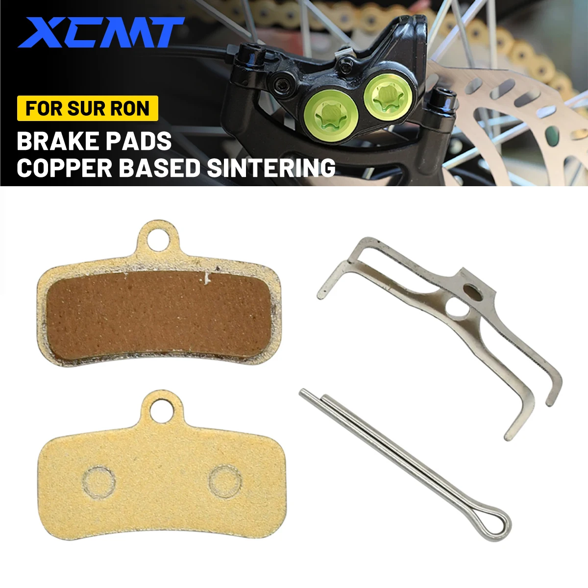 Accessori motocross elettrici Lega di metallo e ottone Pastiglie freno silenziose anteriori e posteriori per parti Surron Sur Ron Sur-Ron Light Bee
